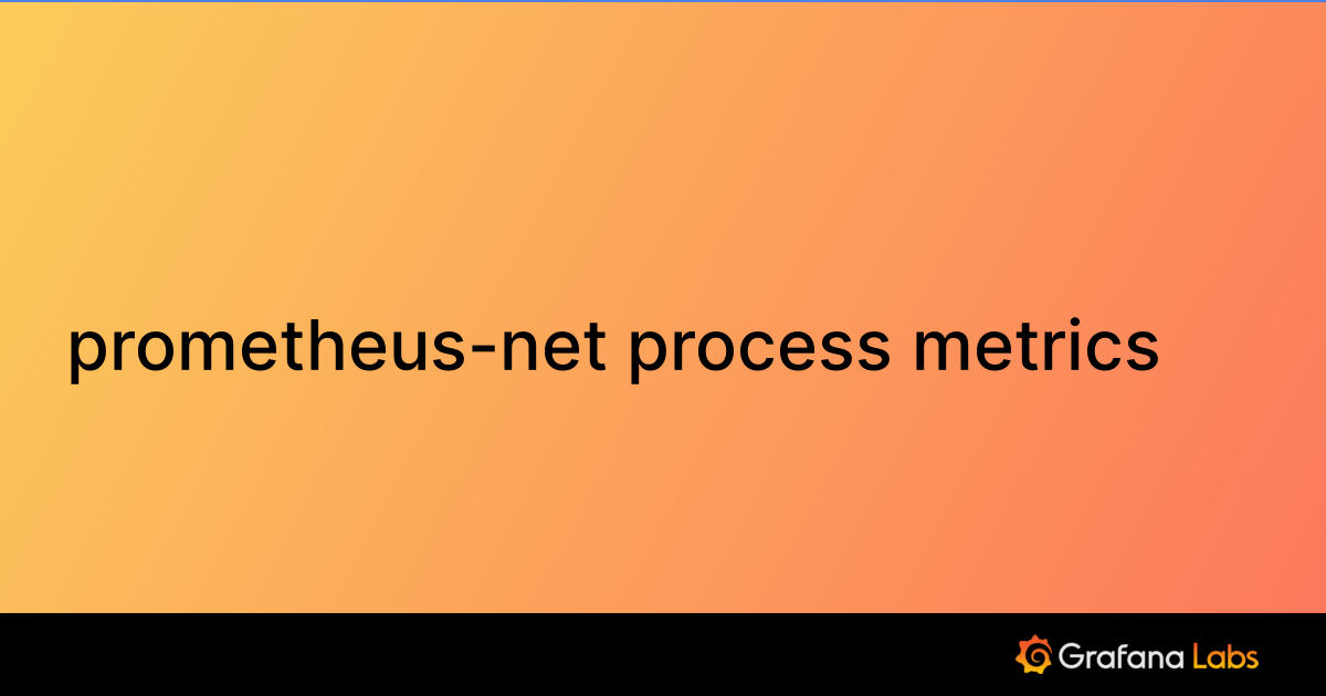 process metrics Grafana Labs